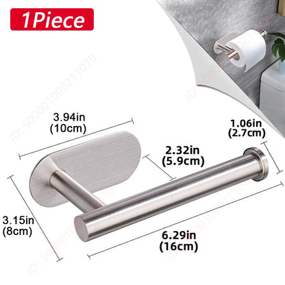1~2PCS Toilet Paper Rack Bathroom Paper Towel Holder Adhesive Absorbent Paper Dispenser WC Kitchen Hardware Storage Accessories